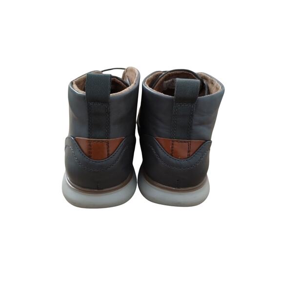 Jaxson Mens size 10½ Grey Laceup Memory‎ Foam Chelsea Boot Grungecore Casual main image 4